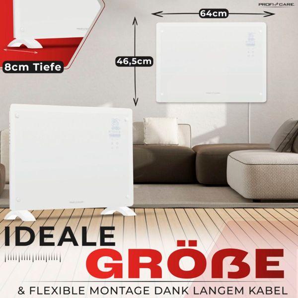 Actual product image Profi-Care Proficare PC-GKH 3118 white glass convector heater (1500 W)