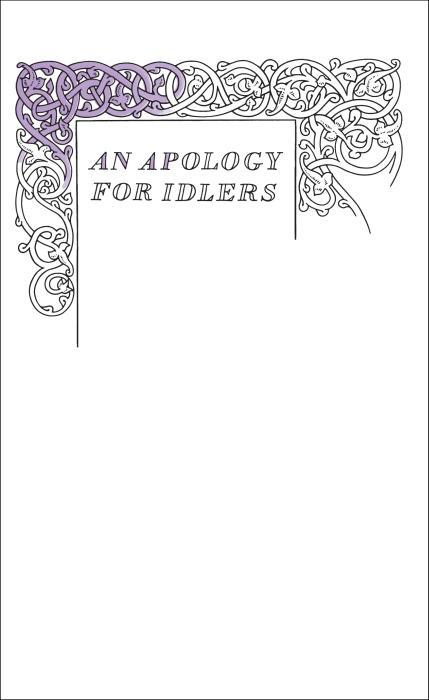 Apology for Idlers (Stevenson Robert Louis, Englisch)