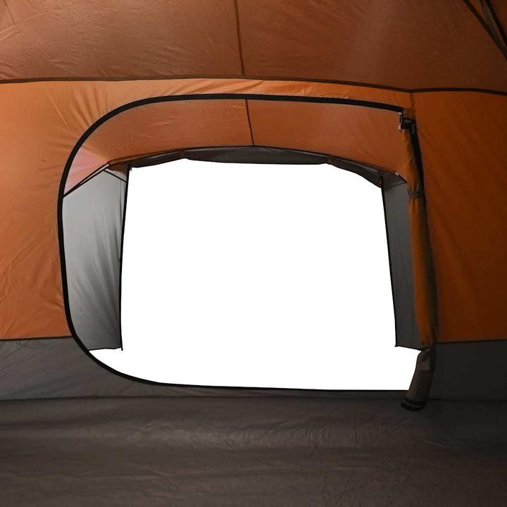 Produktbild vidaXL Campingzelt 8 Personen & Orange 360 x 430 x 195 cm 190T Taft (Kuppelzelt, 10.10 kg, 8 Personen)
