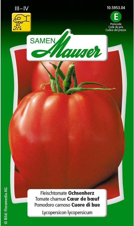 Samen Mauser manzo pomodoro bue cuore di bue (Cuore di Bue) (Semi di verdura)