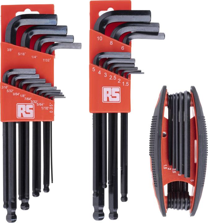 Actual product image RS PRO Triple pack ball ended hexagon keys