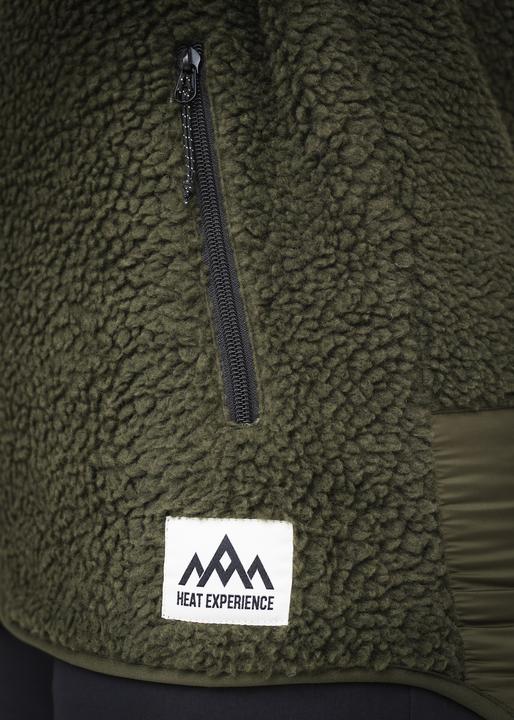 Actual product image Heat Experience HeatX Heated Pile Fleece Unisex S Olive Green (S)