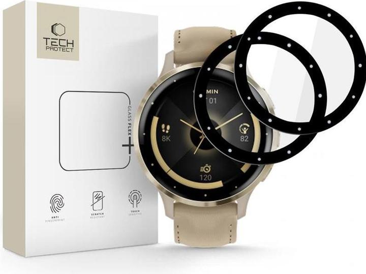 Produktbild Tech-Protect Glass Flex+ 2er-Pack Hybridglas Garmin Venu 3S