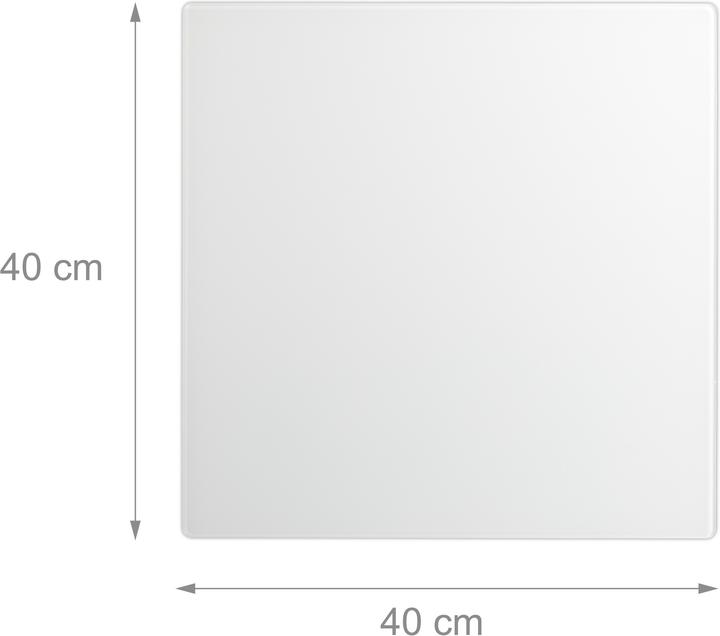 Productafbeelding Relaxdays Glazen magneetbord (Magnetisch bord, 40 x 0,4 x 40 cm)