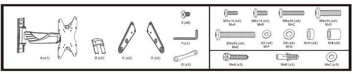 Immagine prodotto Mozi Televisore Slim Full-motion A1 da 23-55 pollici (Muro, 3.00 kg, 23" - 55")