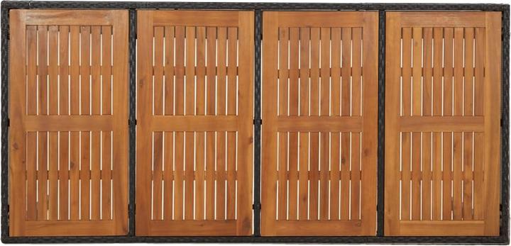 Produktbild vidaXL Gartentisch mit Holzplatte (190 x 90 x 75 cm)