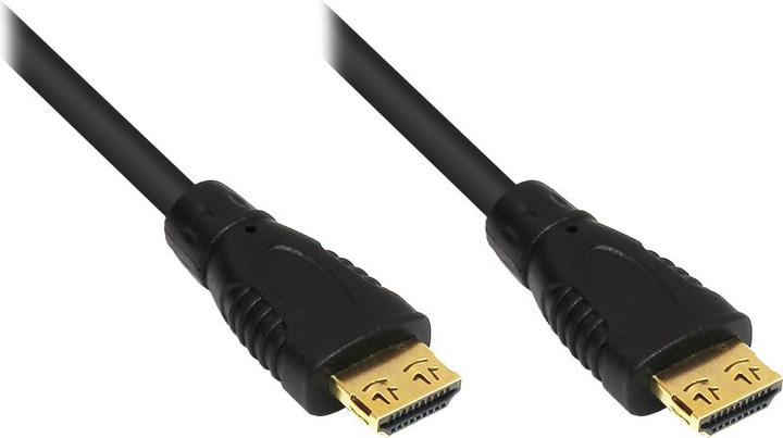 Produktbild Good Connections HDMI-Kabel Ethernet A -> A St/St 10.00m 4K sw gold +Riegel (10 m, HDMI)