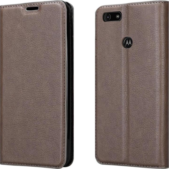Actual product image Cadorabo Book Invisible Magnet Cover (Motorola Moto E6 Play)