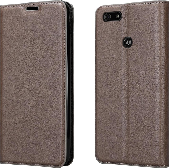 Actual product image Cadorabo Book Invisible Magnet Cover (Motorola Moto E6 Play)
