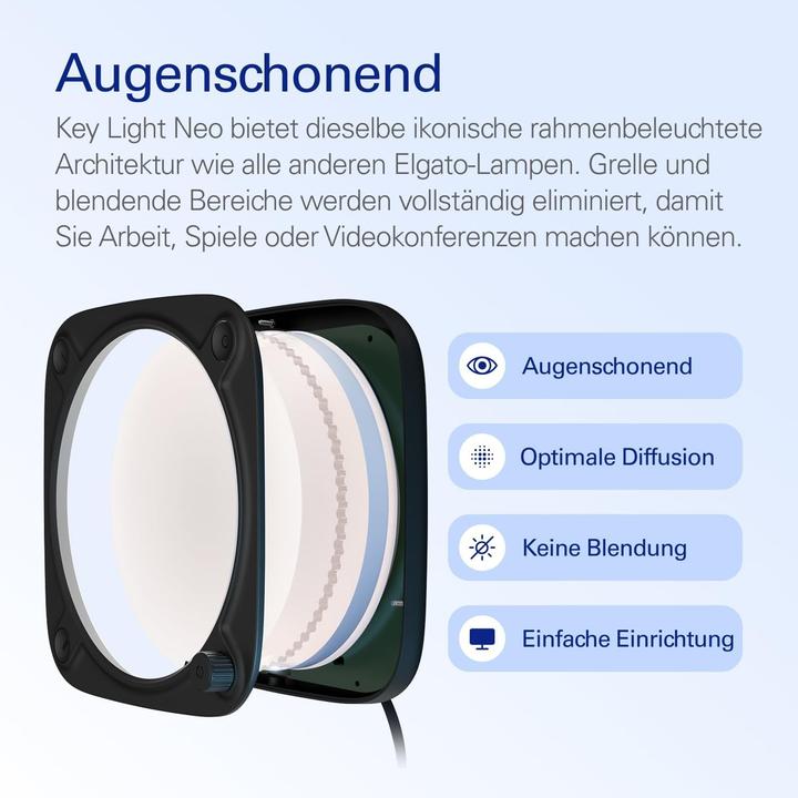 Produktbild Elgato Key Light Neo (black) (Studioleuchte, Videoleuchte)