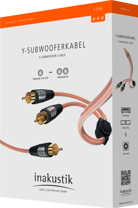 Produktbild Inakustik STAR Y-Sub (2 m, Cinch)
