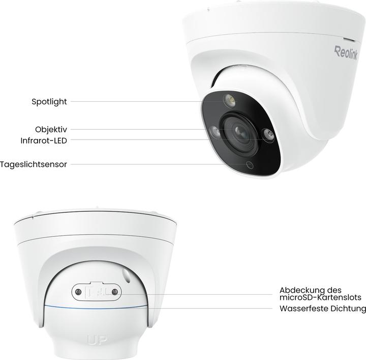 Image du produit Reolink RP-PCT8M caméra professionnelle 4K PoE (3840 x 2160 pixels)