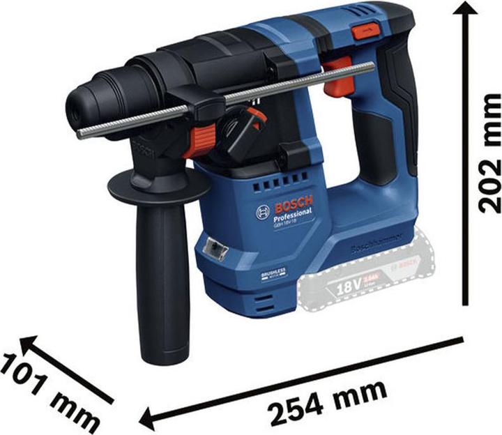 Actual product image Bosch Hausgeräte GBH 18V-18 Akku-Bohrhammer SDS plus (0.611.927.003) (Rechargeable battery operated)
