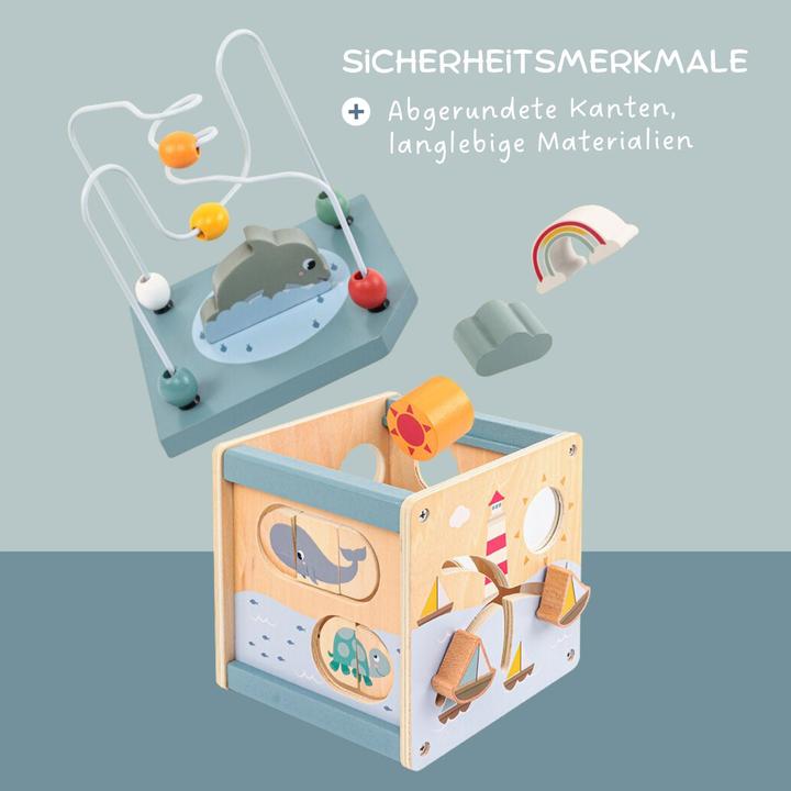 Produktbild Hermex 5in1 Aktivitäts-Holzwürfel