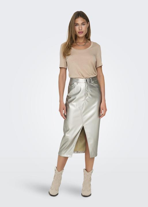 Actual product image Only ONLLOLA-ELYNA faux leather skirt faux leather skirt (XS)
