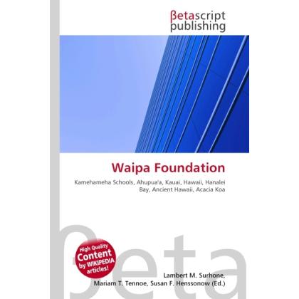 Waipa Foundation, Fachbücher