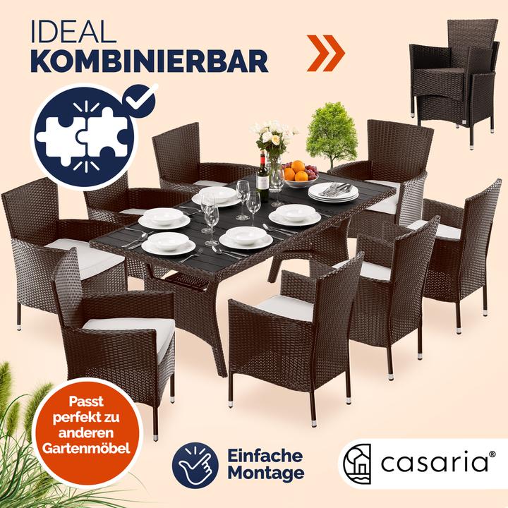 Produktbild Casaria Polyrattan Gartenstühle
