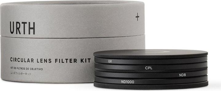 Productafbeelding Urth 37 mm UV-, circulair polariserende (CPL), ND8-, ND1000-objectiefilterset (Plus+) (37 mm, UV-filter)