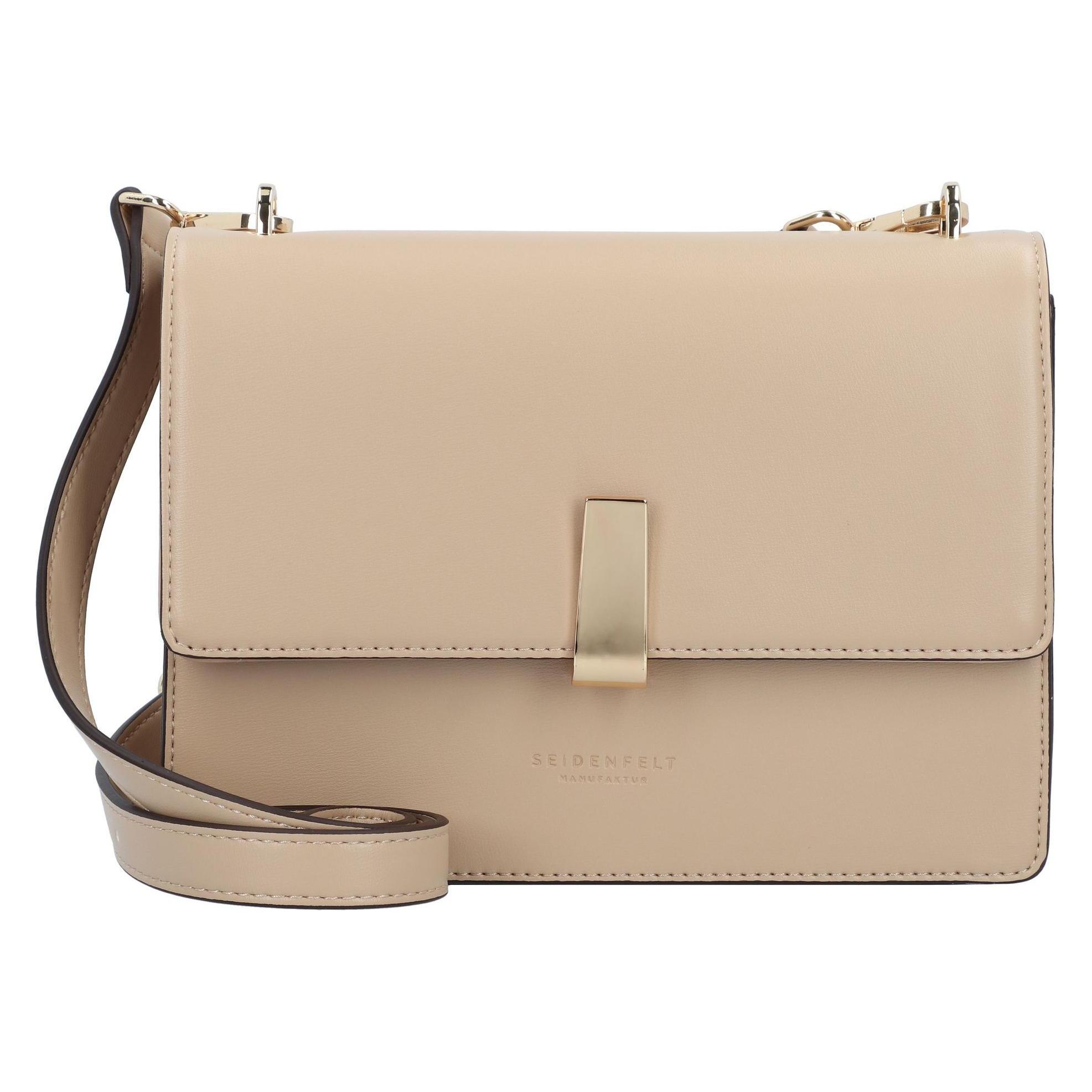 Seidenfelt, Handtasche, Flen Umhängetasche 22 Cm, Braun