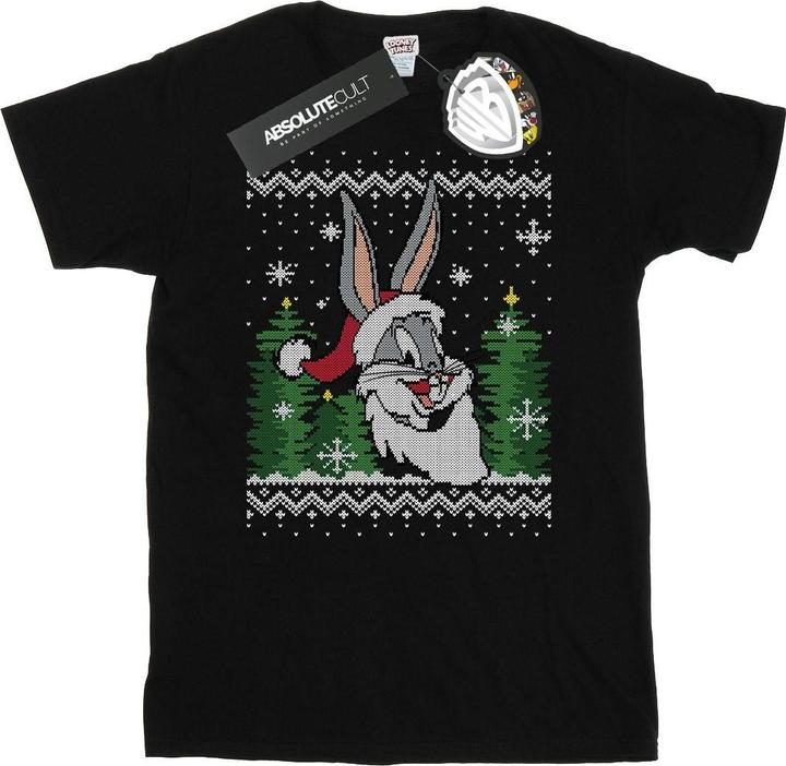 Produktbild Looney Tunes Bugs Bunny Christmas Fair Isle TShirt (M)