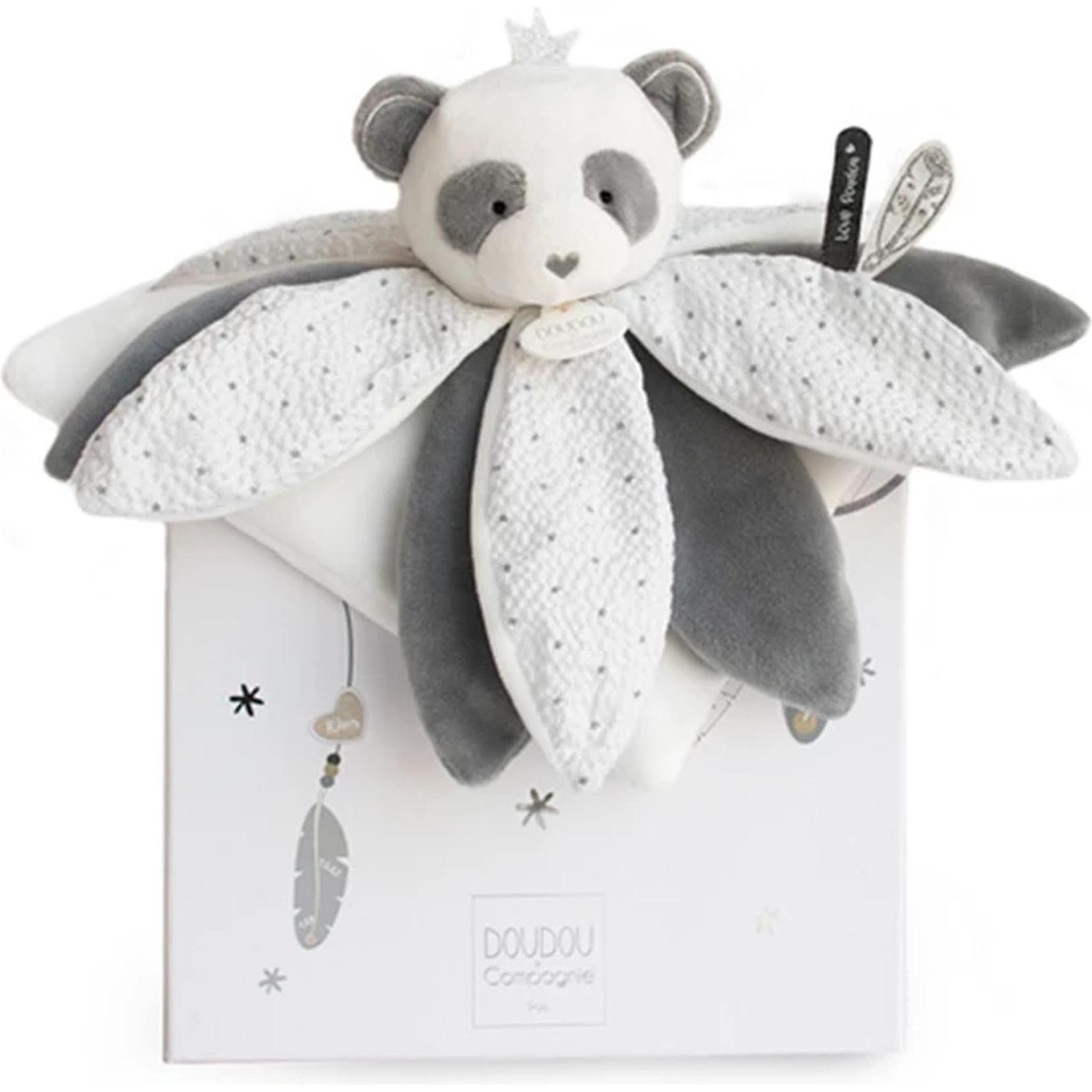 Doudou et Compagnie, Knuffeldoekje, Knuffeldoek Dream Catcher Panda Blossom