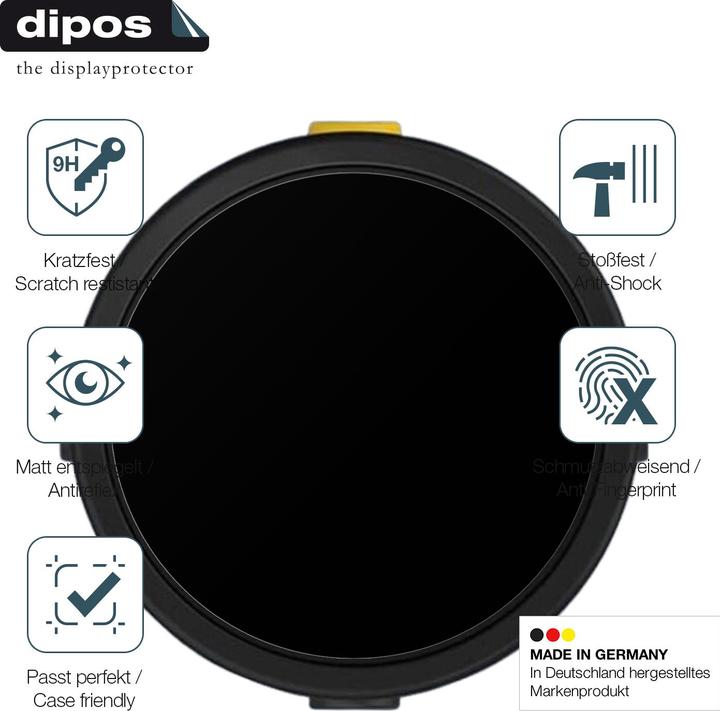 Actual product image Dipos Anti-Shock Screen Protector Matte