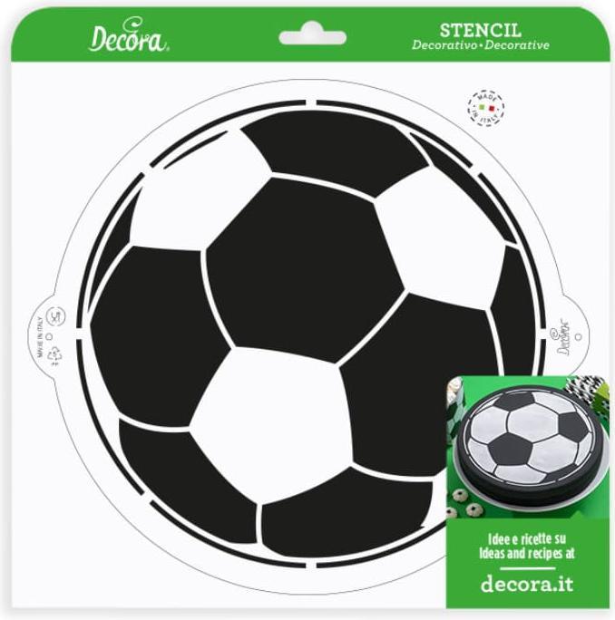 Actual product image Decora Football ball stencil ø 25 cm