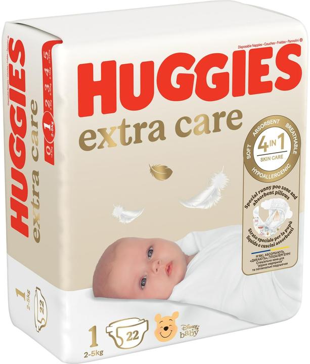 Produktbild Huggies Extra Care (Halbmonatsbox, 22 Stk.)