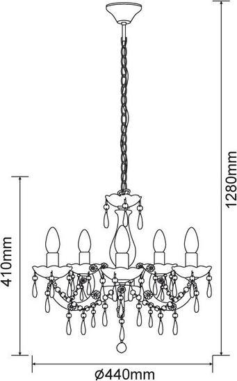 Produktbild Globo Luster Cuimbra Ii (44 cm)