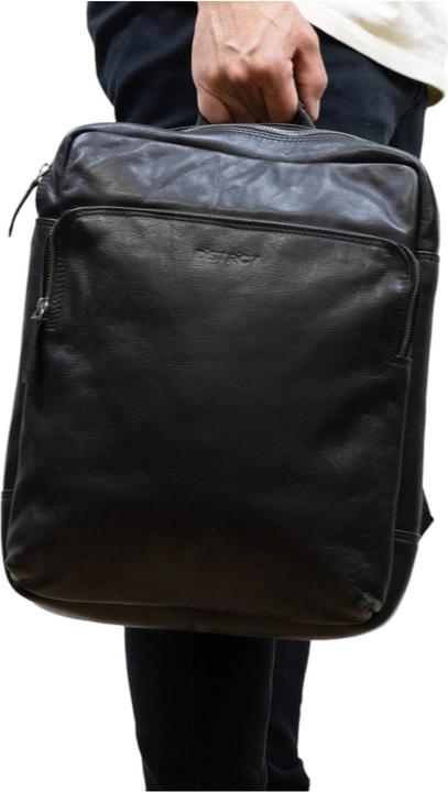 Actual product image DSTRCT State Street leren laptop rugzak