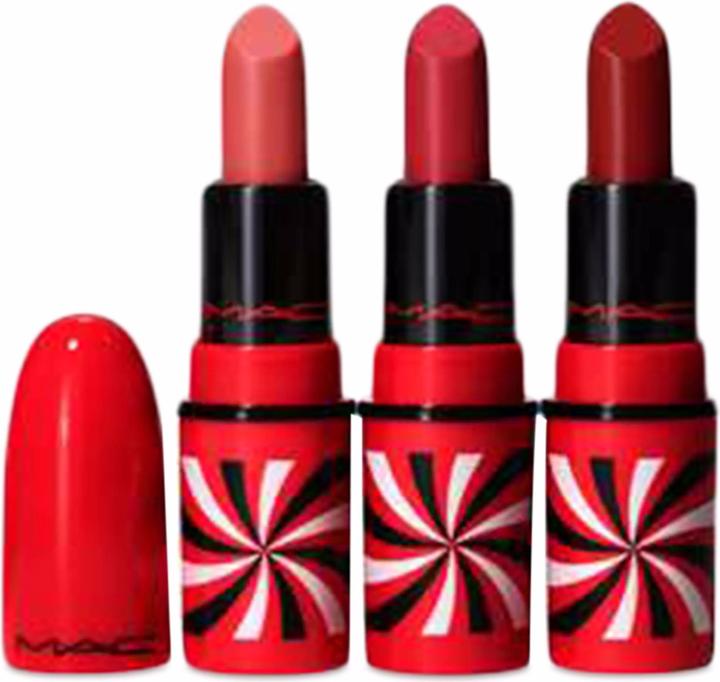 Produktbild MAC Cosmetics Tiny Trick Mini Lipstick Trio Weihnachts- Set (Neutral)