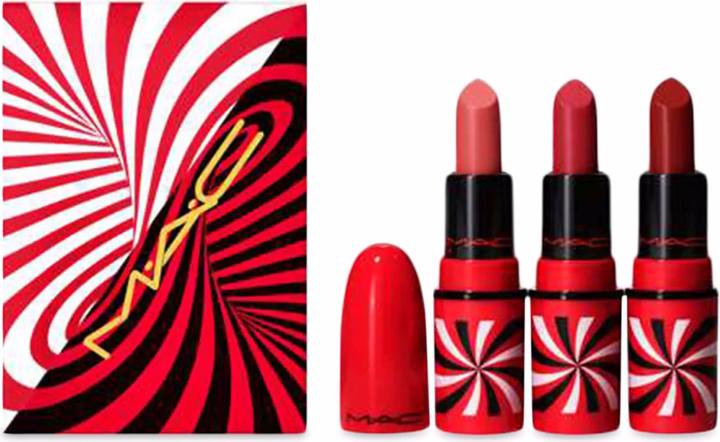 Produktbild MAC Cosmetics Tiny Trick Mini Lipstick Trio Weihnachts- Set (Neutral)