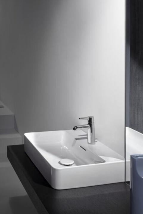 Actual product image Laufen VAL countertop washbasin, 1 tap hole, with overflow, US closed 750x420mm, H816285 (420 mm, 750 mm)