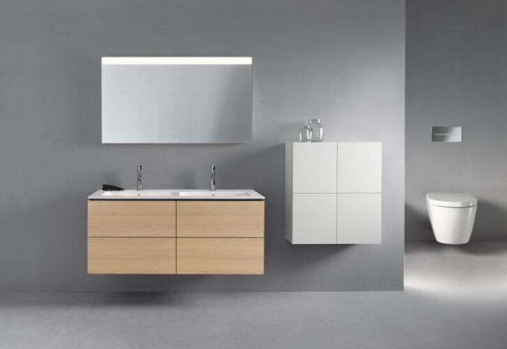 Produktbild Duravit Doppelwaschtisch ME by Starck m ÜL m HLB 1300x490mm 1 HL we sdm WG (490 mm, 1300 mm)