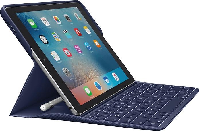 Produktbild Logitech CREATE Backlit Keyboard Case with Smart Connector Technology for IPad Pro 24,6cm / 9,7 inch - Blu... (iPad Pro)