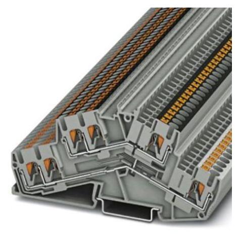 Phoenix Contact PTTBS 2,5-TWIN-PV 3210603 Doppelstockklemme 0.14 mm² 2.50 mm² Grau 50 St., Elektronikkabel + Stecker, Grau