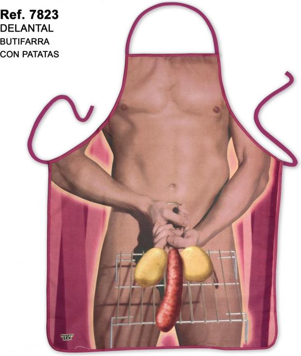 Actual product image Diablo Picante Butifarra Apron For Men
