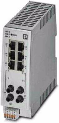 Actual product image Phoenix Contact FL SWITCH 2206-2FX SM ST Managed Network Switch 6 Port 10 / 100 MBit/s (6 Ports)
