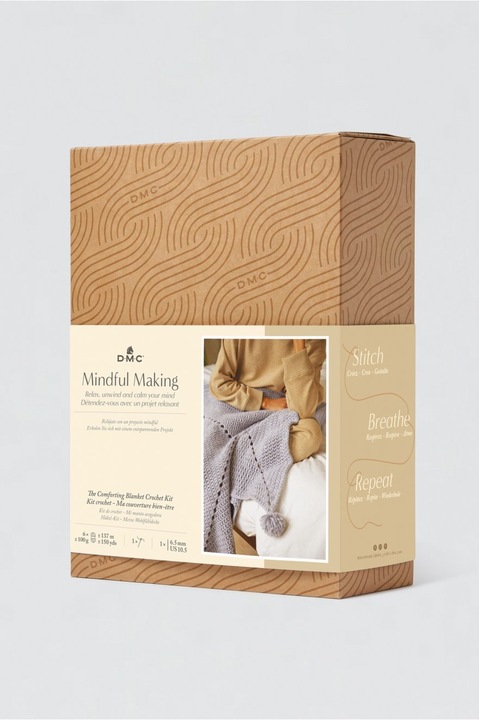 Actual product image DMC Crochet set Mindful Making cosy blanket