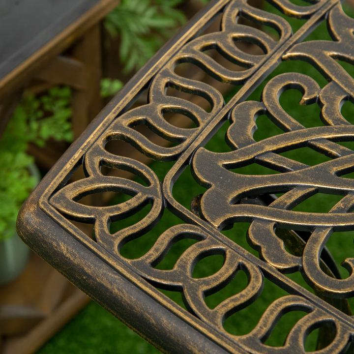 Image du produit Outsunny Table d'appoint avec trou pour parapluie