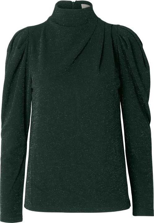 Selected Femme Drapiertes Oberteil mit langen Ärmeln