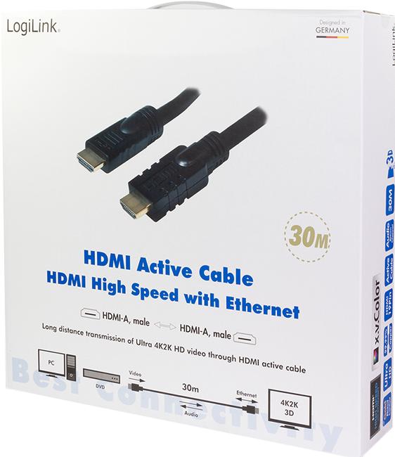 Immagine prodotto LogiLink HDMI (Typ A) — HDMI (Typ A) (30 m, HDMI)