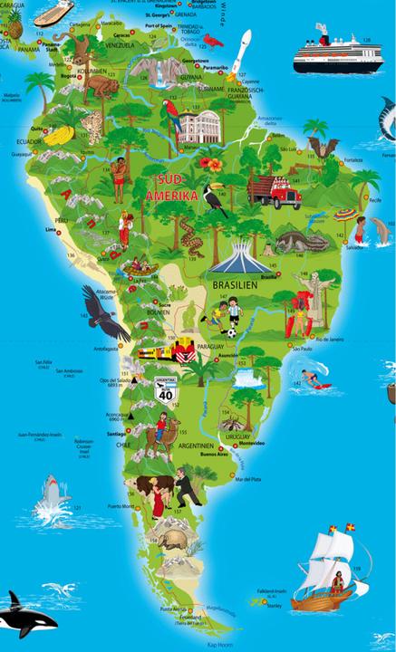 Actual product image Children's world map