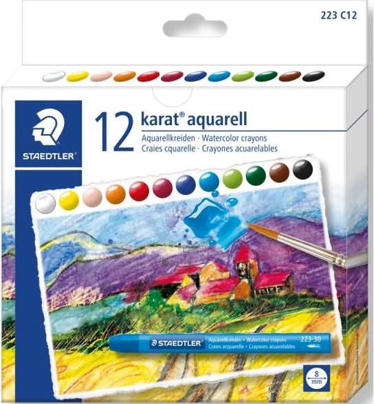 Produktbild Staedtler Aquarellkreide 'Design Journey' (Mehrfarbig, Multicolor, 12 x)