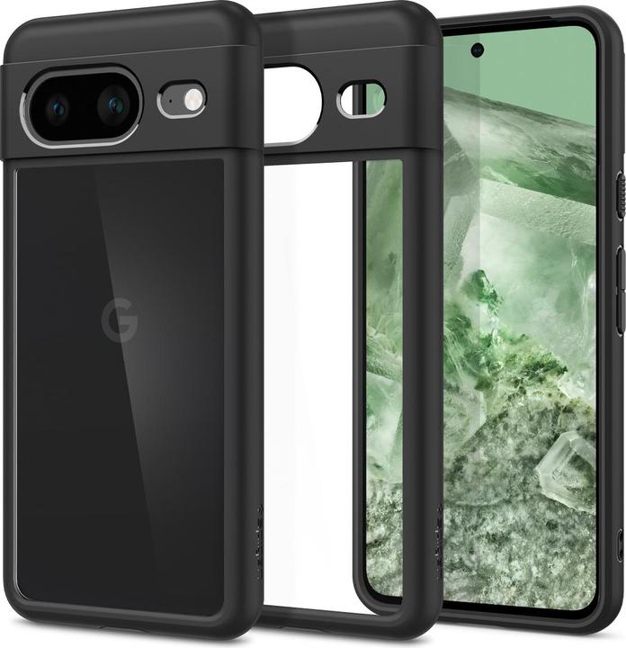 Actual product image Spigen Ultra Hybrid Google Pixel 8 czarny/black ACS06280 (Google Pixel 8)