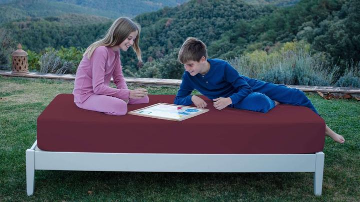 Produktbild B-Sensible Fixleintuch mit Wasserundurchlässiger Baby 70/140 Granat (70 x 140 cm)