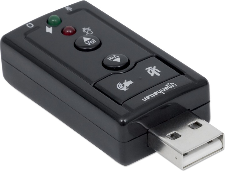 Actual product image Manhattan 3-D Sound Adapter (USB 2.0)