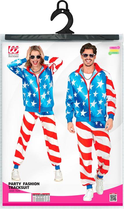 Produktbild Widmann U.S.A. PARTY FASHION TRAININGSANZUG (Oberteil, Hose), XL (One Size)