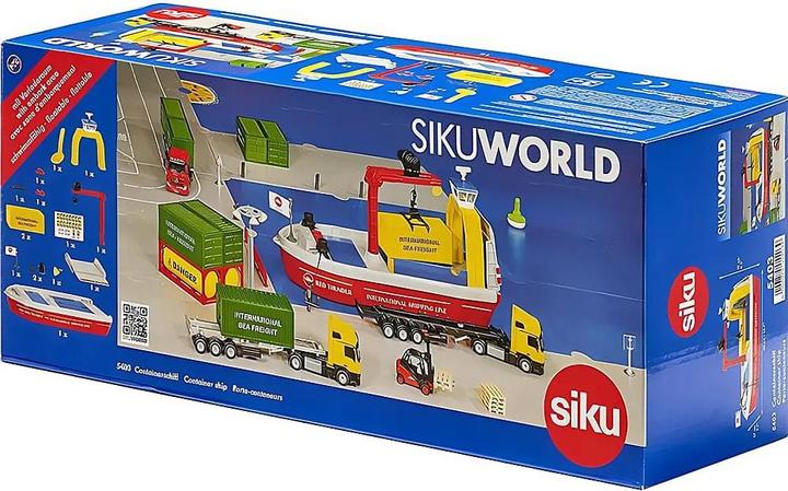 Actual product image Siku Container ship World, 450x150x187 mm, from 3+