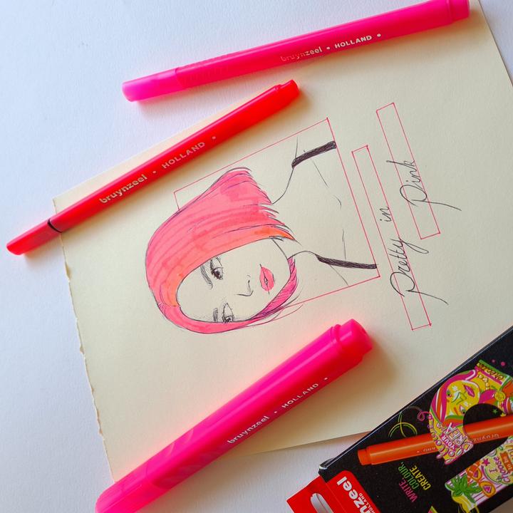 Produktbild Bruynzeel Filzstifte Neon 4 Farben (4x)